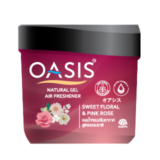 OASIS NATURAL GEL AIR FRESHENER SWEET FLORAL & PINK ROSE