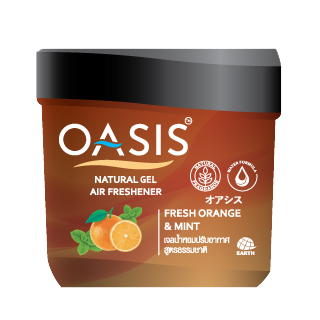OASIS NATURAL GEL AIR FRESHENER FRESH ORANGE & MINT