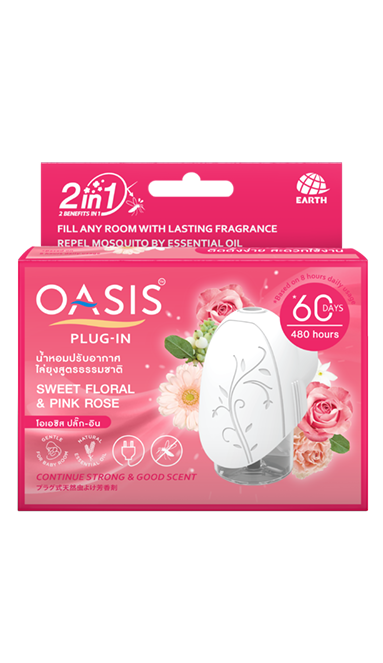OASIS PLUG-IN SET SWEET FLORAL & PINK ROSE