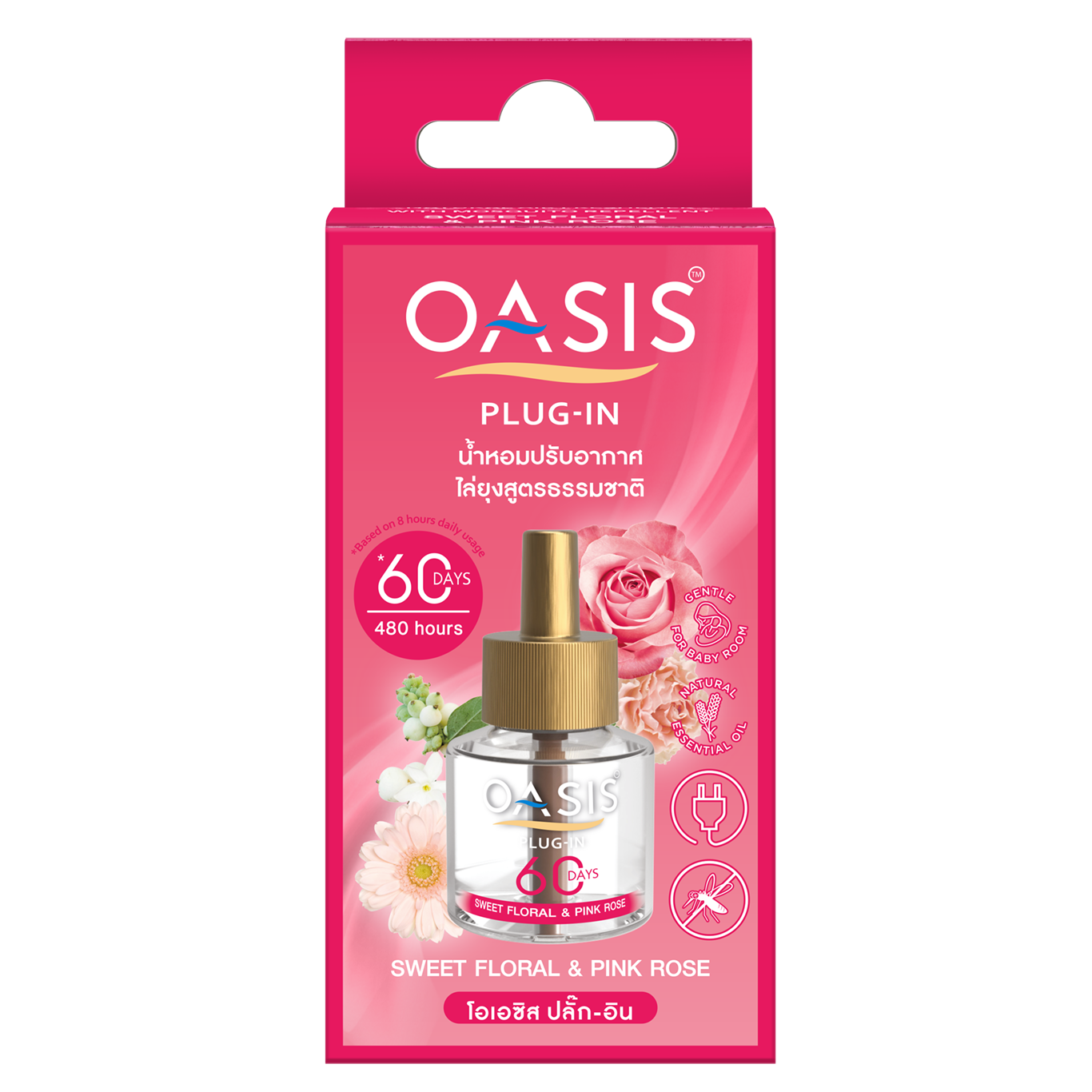 OASIS PLUG-IN REFILL SWEET FLORAL & PINK ROSE